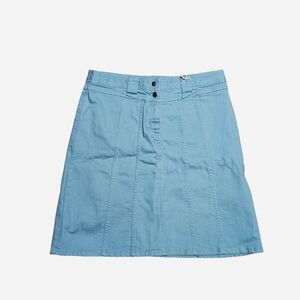 vintage preppy boho light blue denim skirt